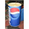 Image 1 : VINTAGE PEPSI COOLER H-35" DIAMETER-20"