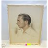 Image 1 : FRAMED DRAWING HANDSOME MAN 15” x 20”