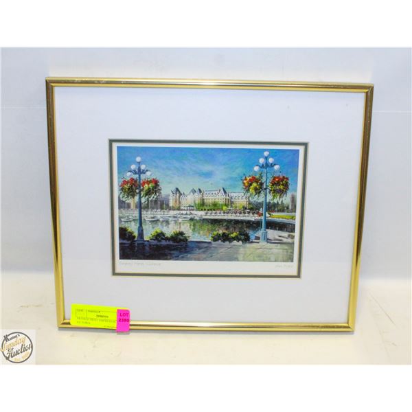 FRAMED PRINT EMPRESS HOTEL VICTORIA
