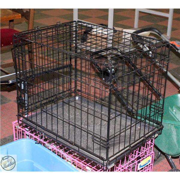 BLACK METAL PET KENNEL FOR SMALL DOGS/CATS