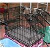 Image 1 : BLACK METAL PET KENNEL FOR SMALL DOGS/CATS