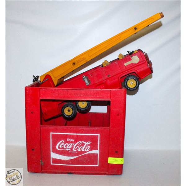 VINTAGE TONKA FIRETRUCK AND COCA COLA