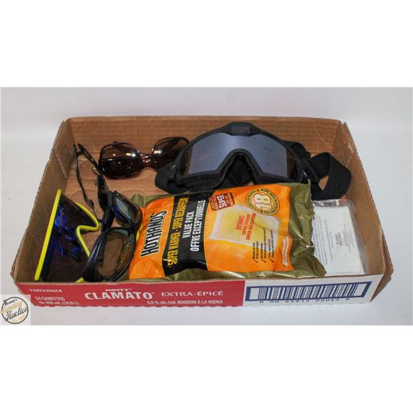 HOT HANDS, GOGGLES AND SPORT GLASSES