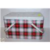 VINTAGE 50'S LARGE METAL PICNIC COOLER
