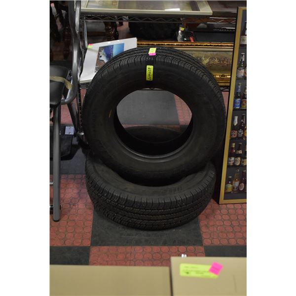 PAIR OF HALF TREAD P195/75 R14 MICHELIN TIRES