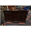 Image 1 : SOLID WOOD CURVED FRONT DRESSER 68" X 20" X 39"