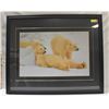 Image 1 : LARGE PROFESSIONALLY FRAMED POLAR BEAR