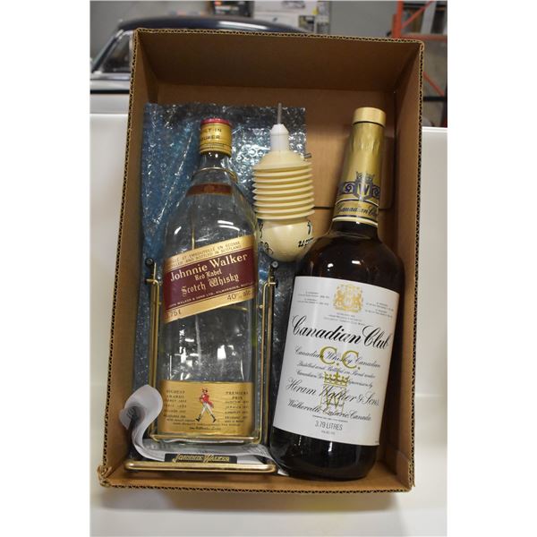 JOHNNY WALKER AND CANADIAN CLUB