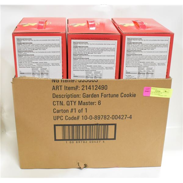 2 CASES OF SIX BOXES OF INDIVIDUAL WRAPPED