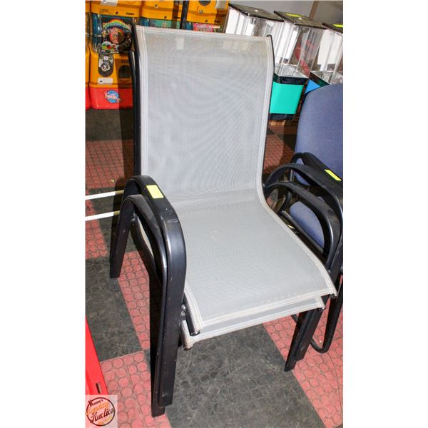 2 GARDEN CHAIRS NON FOLDING