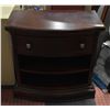 Image 1 : SOLID WOOD CURVED FRONT NIGHTSTAND 31" X 18" X 31"