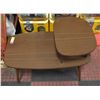 Image 1 : MID CENTURY MODERN 2 TIER TABLE H-21.5" W-15.5"