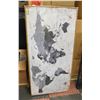 Image 1 : LARGE CANVAS WORLD MAP PRINT