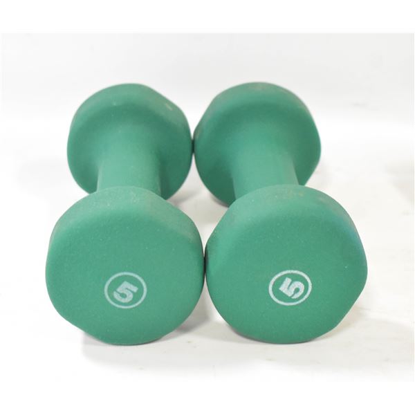 PAIR OF 5LB WEIGHTS