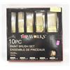 Image 1 : TOP WORKS 10PCS PAINT BRUSH SET