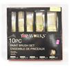 Image 1 : TOP WORKS 10PCS PAINT BRUSH SET