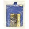 Image 1 : SHOPRO 8FT X 10FT UTILITY TARP - BLUE