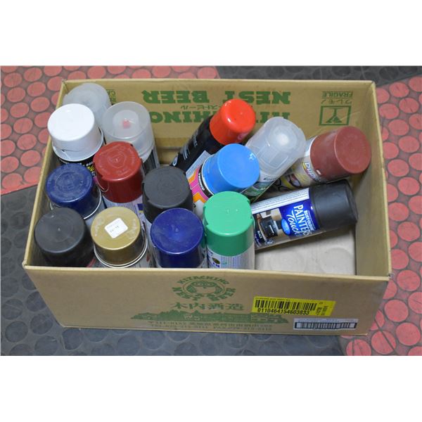 LOT OF SPRAY PAINT