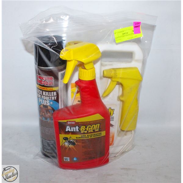 ASSORTED YARD SPRAYS (FOR BUGS ETC)