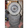 Image 1 : FULL SET OF 225/60R18 TIRES ON RIMS (1 SUMMER)