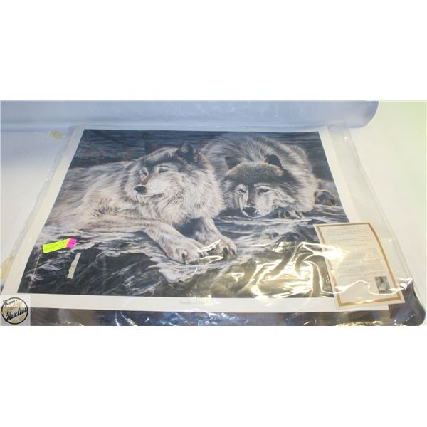 WOLF PRINT ESTATE WALL HANGING