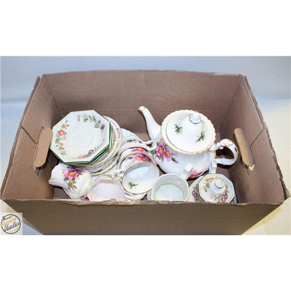 ESTATE LOT OF VARIOUS FINE BONE CHINA