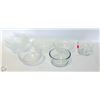 Image 1 : ESTATE LOT OF VARIOUS SERVING GLASS BOWLS