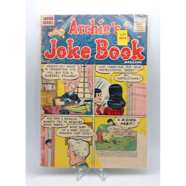 1957 ARCHIE SERIES ARCHIES JOKE BOOK #31