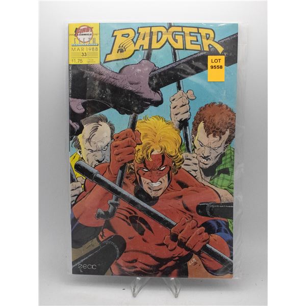 1988 FIRST COMICS THE BADGER #33