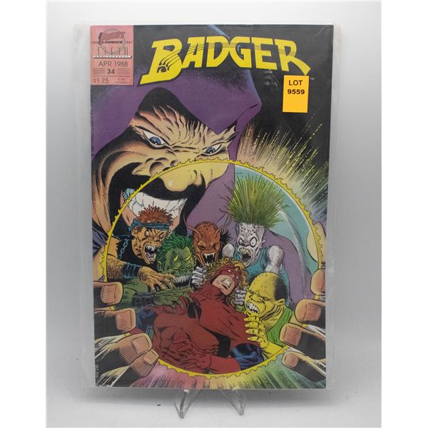1988 FIRST COMICS THE BADGER #34