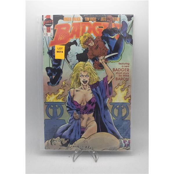 1989 FIRST COMICS THE BADGER #54