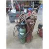 Image 1 : Acetylene Torches, Tank, Gauges, Hoses and Cart