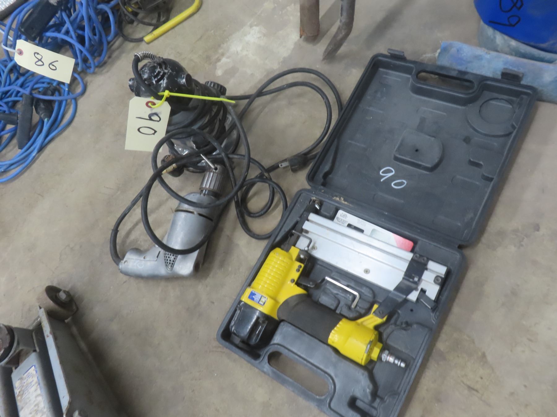 Power Fist Air Stapler/Power Nailer, 3/8 Drill and Router