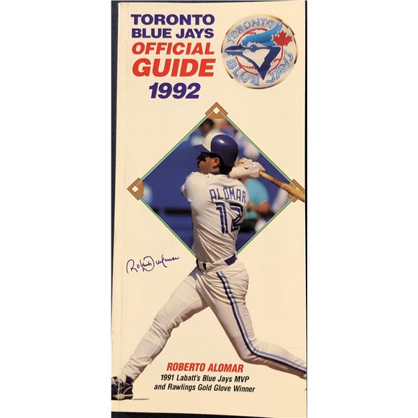 1992 TORONTO BLUE JAYS OFFICIAL GUIDE