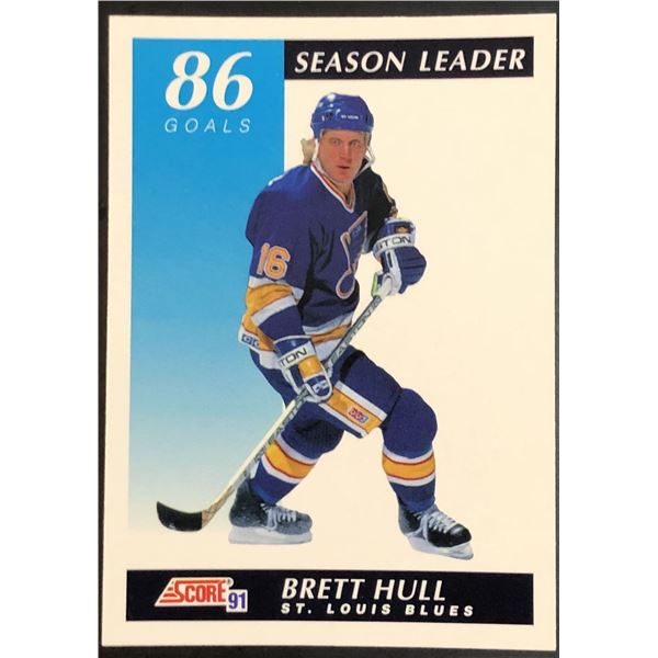 1990-91 SCORE BRETT HULL (HOF)