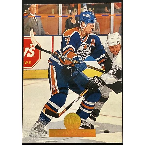 1994-95 LEAF JASON ARNOTT ROOKIE CARD