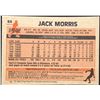 Image 2 : 1983 O-PEE-CHEE JACK MORRIS (HOF) SIGNED
