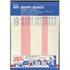 Image 2 : 1987 FLEER BARRY BONDS ROOKIE CARD