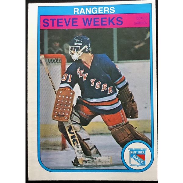 1982-83 O-PEE-CHEE STEVE WEEKS ROOKIE CARD