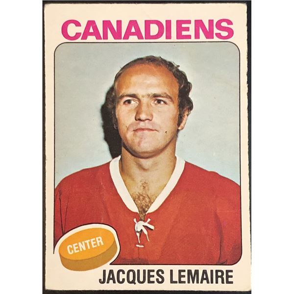 1975-76 NHL O-PEE-CHEE JACQUES LEMAIRE (HOF)