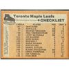 Image 2 : 1975-76 NHL TOPPS TORONTO MAPLE LEAFS