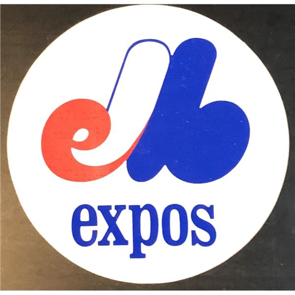 MONTREAL EXPOS 3.25" ADHESIVE LOGO STICKER