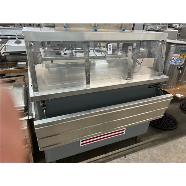 Delfield 4' Hot Plate w/Heat Lamp w/Tray Slide