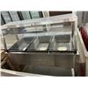Image 2 : Serve Well Electric 3 Comp Steam Table w/Sneeze Guard Over/Under Shelves