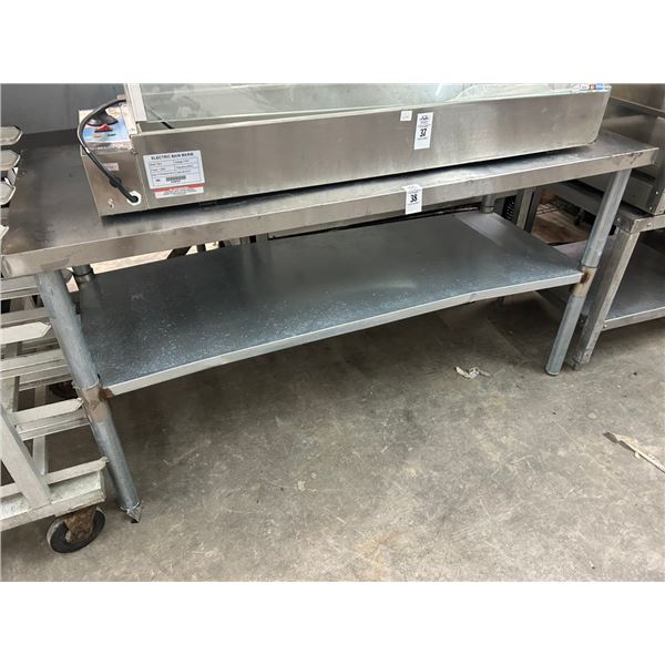 SS   5'  Table w/Undershelf