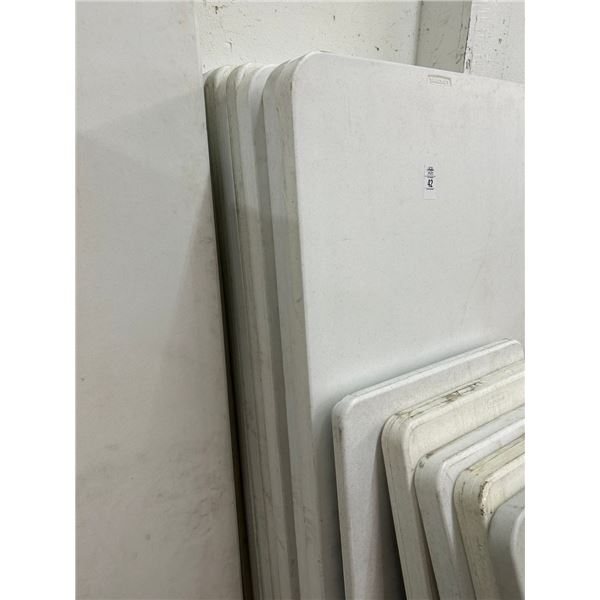 10-Lifetime Plastic 6' Banquet Tables - 10 X $