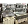 Image 1 : Buffet Line Tables 2 w/Tray Slides, Heat Lamp, Overshelf