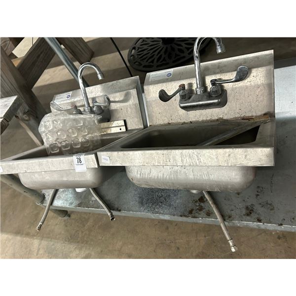 2-SS Wall Mount Hand Sink - 2 X $