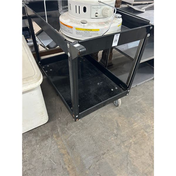 Black Metal 2 Tier Cart