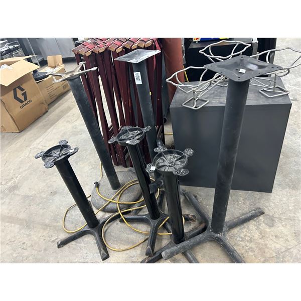 High Bar Table Bases 3, Standard Table Bases - 3